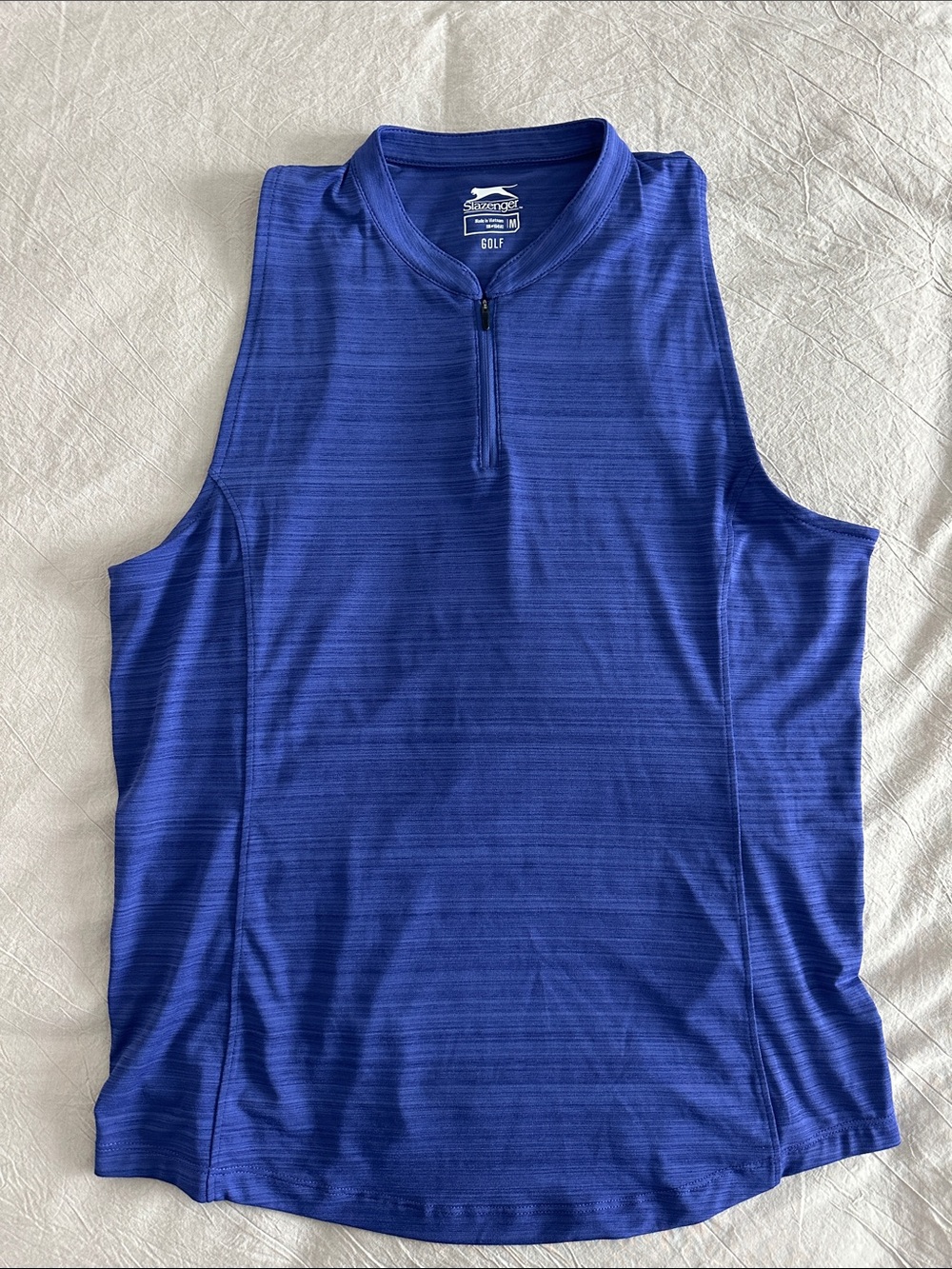 Slazenger women’s Blue Sleeveless Zip Golf Top